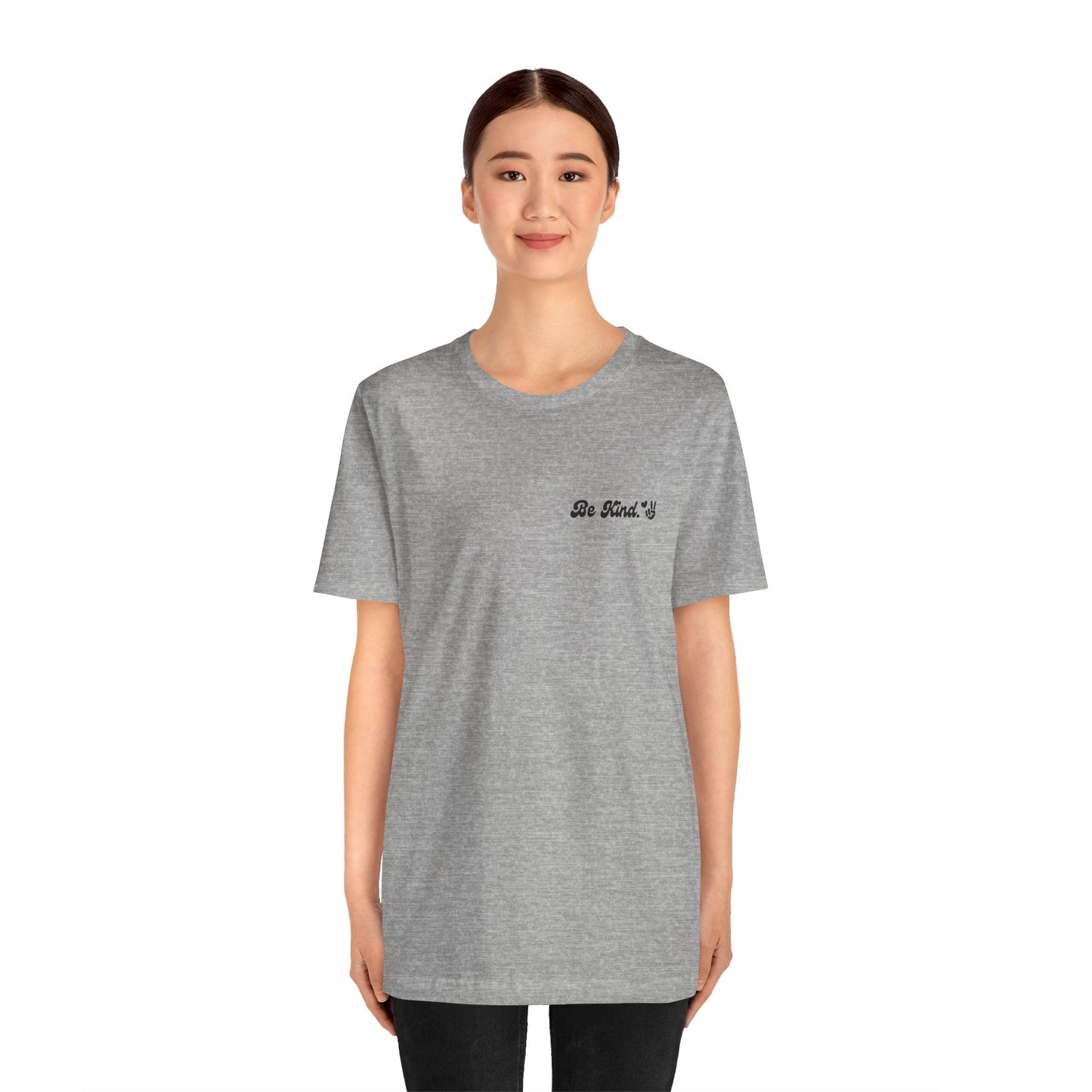 Be Kind Unisex Short Sleeve Tee - Positive Vibes, Gift for Friends, Casual Wear, Inspirational Shirt, Everyday Comfort