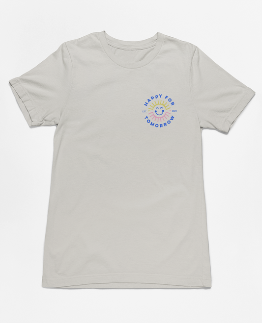 Shine Light on a Brighter Tomorrow Beige Short Sleeve T-Shirt
