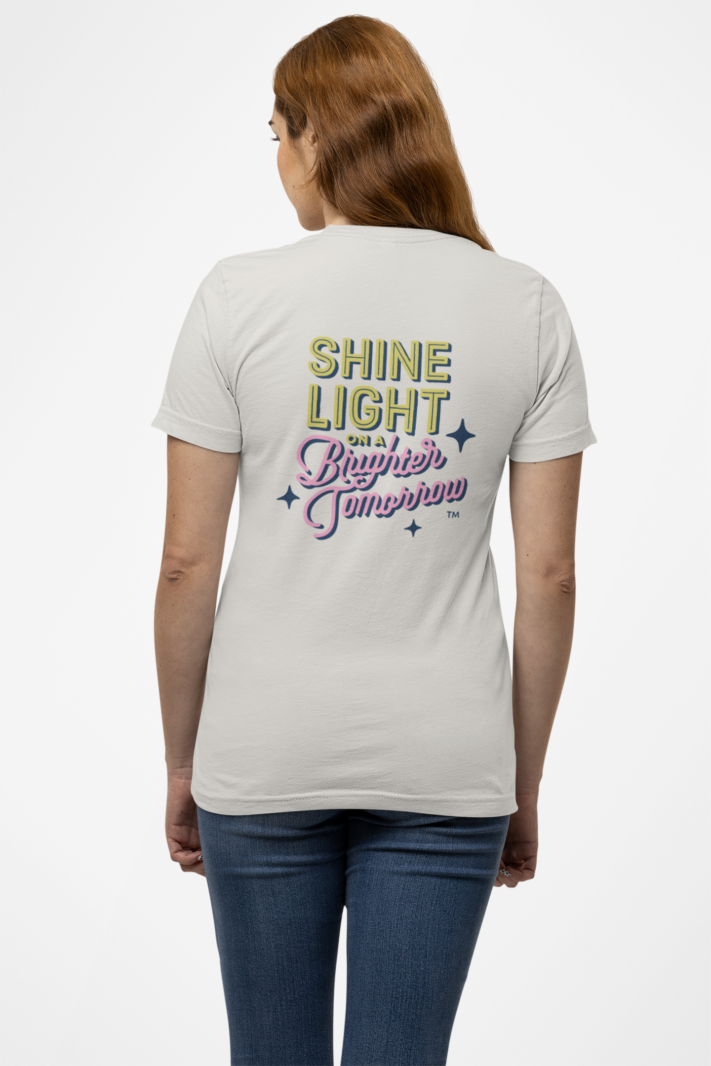 Shine Light on a Brighter Tomorrow Beige Short Sleeve T-Shirt