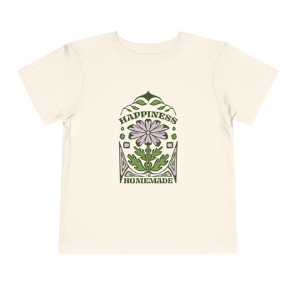 Toddler Happiness Tee - Cute Short Sleeve Shirt, Kids Gift, Birthday Outfit, Summer Wear, Organic Fabric