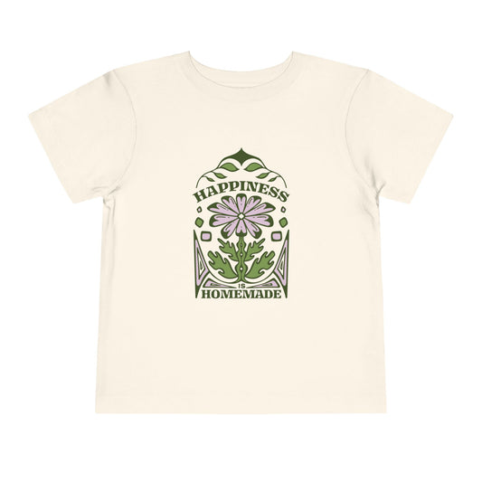 Toddler Happiness Tee - Cute Short Sleeve Shirt, Kids Gift, Birthday Outfit, Summer Wear, Organic Fabric