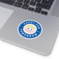 Cheerful Round Stickers for Every Occasion, Happy for Tomorrow Design, Fun Decor, Indoor/Outdoor Use, Gift Ideas, Sunshine Vibes