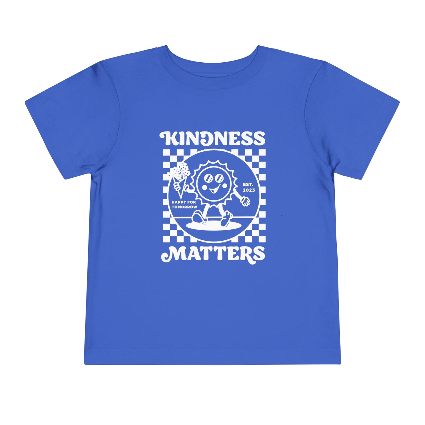 Kindness Matters Toddler Tee - Cheerful Kids T-Shirt, Gift for Birthdays, Playdates, Everyday Wear, Positive Message Apparel