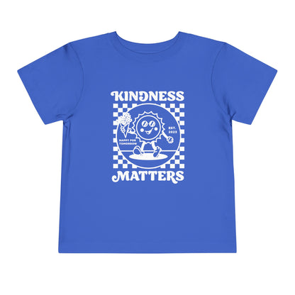 Kindness Matters Toddler Tee - Cheerful Kids T-Shirt, Gift for Birthdays, Playdates, Everyday Wear, Positive Message Apparel