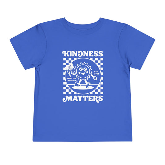 Kindness Matters Toddler Tee - Cheerful Kids T-Shirt, Gift for Birthdays, Playdates, Everyday Wear, Positive Message Apparel