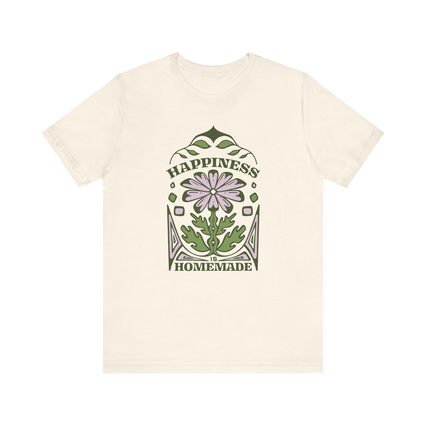 Bohemian-Inspired Happiness Tee, Positive Vibes Shirt, Gift for Food Lovers, Handmade Joy Top, Casual Everyday Wear