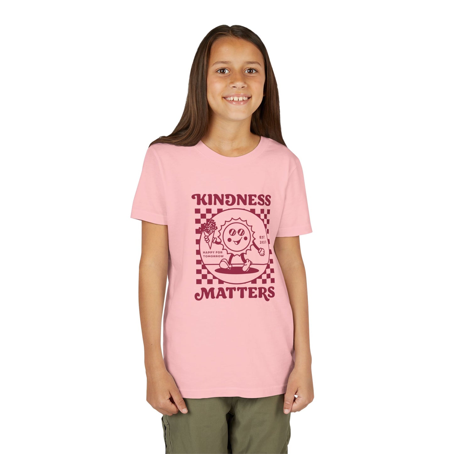 Kindness Matters Kids Tee, Youth Short Sleeve Shirt, Gift for Kids, Positive Message Tee, Birthday Gift, Summer Style