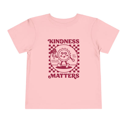 Toddler Kindness Matters Tee | Cute Kids Shirt, Birthday Gift, Positive Vibes, Everyday Wear, Toddler Fashion