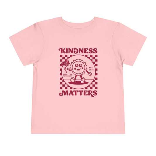 Toddler Kindness Matters Tee | Cute Kids Shirt, Birthday Gift, Positive Vibes, Everyday Wear, Toddler Fashion