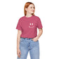 Happy for Tomorrow Smiley Face Raspberry T-Shirt - Stylish design with a smiley face logo to spread positivity and joy wherever you go