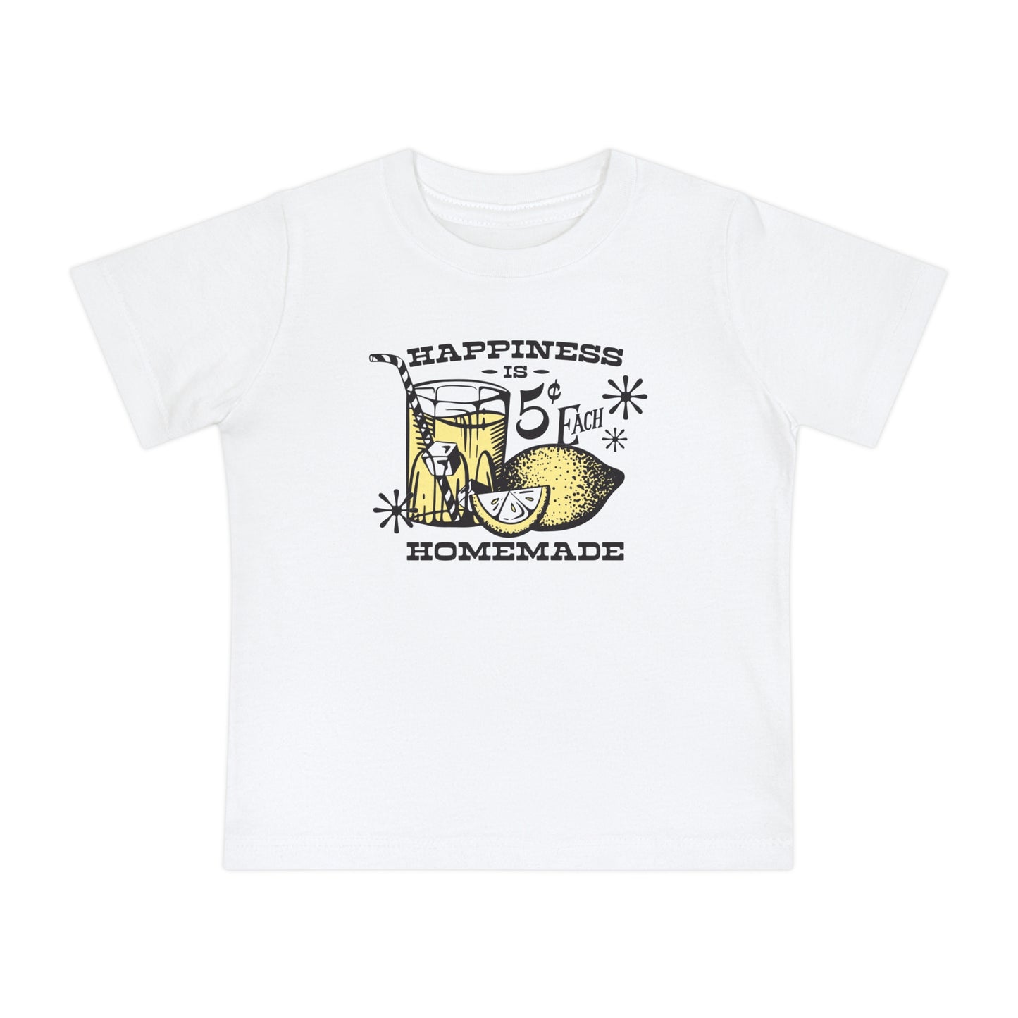 Cute Baby T-Shirt - Happiness is Homemade, Infant Summer Outfit, Baby Gift, Toddler Tee, Casual Kids Wear