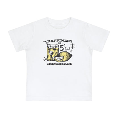 Cute Baby T-Shirt - Happiness is Homemade, Infant Summer Outfit, Baby Gift, Toddler Tee, Casual Kids Wear