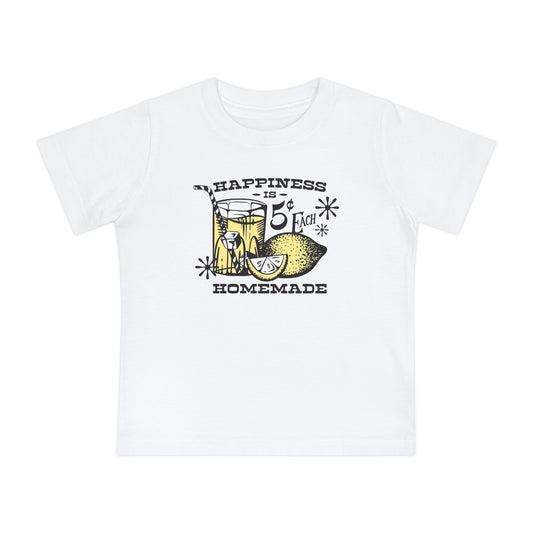 Cute Baby T-Shirt - Happiness is Homemade, Infant Summer Outfit, Baby Gift, Toddler Tee, Casual Kids Wear