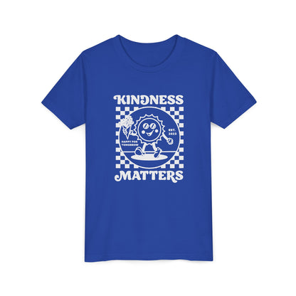 Kindness Matters Youth Tee - Fun Graphic T-Shirt, Gift for Kids, Summer Wear, Birthday Present, Positive Message Apparel