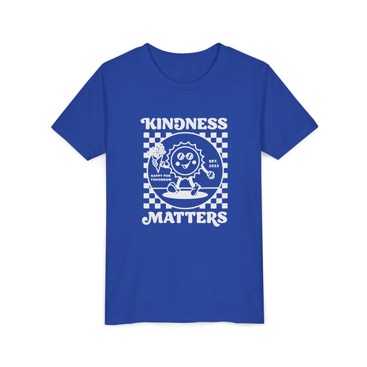 Kindness Matters Youth Tee - Fun Graphic T-Shirt, Gift for Kids, Summer Wear, Birthday Present, Positive Message Apparel