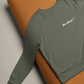Be Kind Crew New Sweatshirt White on Army Green