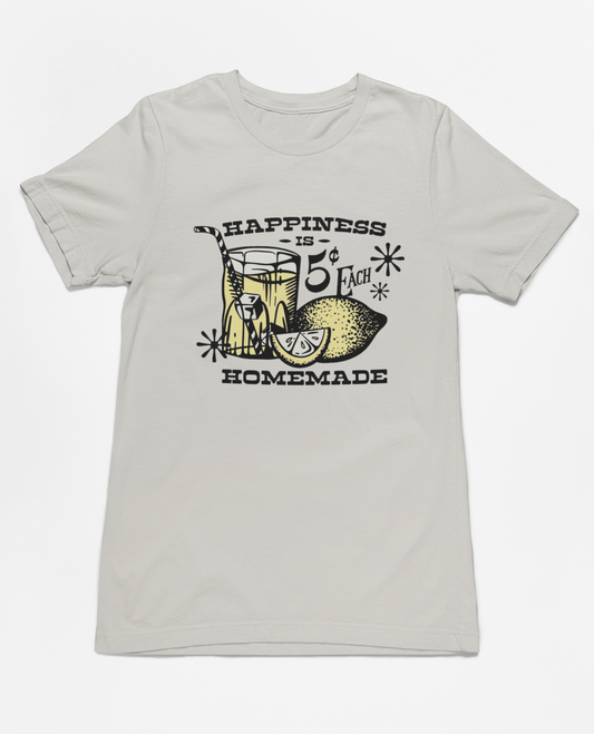 Happiness is Homemade Lemonade Dust Short Sleeve T-Shirt